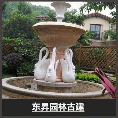 廣場石雕噴泉 大理石石雕水缽 廠家直銷 支持定制